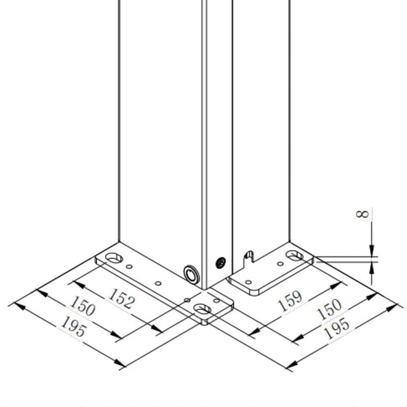 Luxi Living Tasman Motorised Freestanding Louvre Roof Aluminium Pergola - pergola stand dimensions