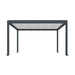 Luxi Living Tasman Motorised Freestanding Louvre Roof Aluminium Pergola - 5x4m charcoal and White pergola