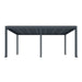 Luxi Living Tasman Motorised Freestanding Louvre Roof Aluminium Pergola - charcoal pergola 8x4m on white background