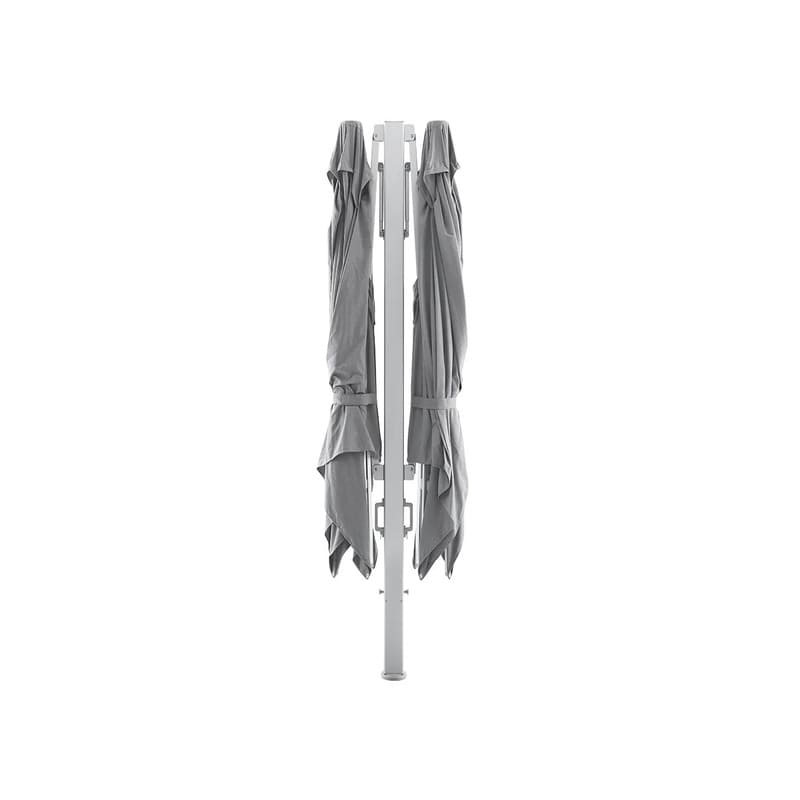 Luxi Living Tecra 3×6m Double Sided Cantilever Umbrella - Closed umbrella On a white background.