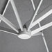 Luxi Living Tecra 3×6m Double Sided Cantilever Umbrella - umbrella underneath.
