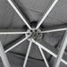 Luxi Living Tecra 3×6m Double Sided Cantilever Umbrella - umbrella underneath