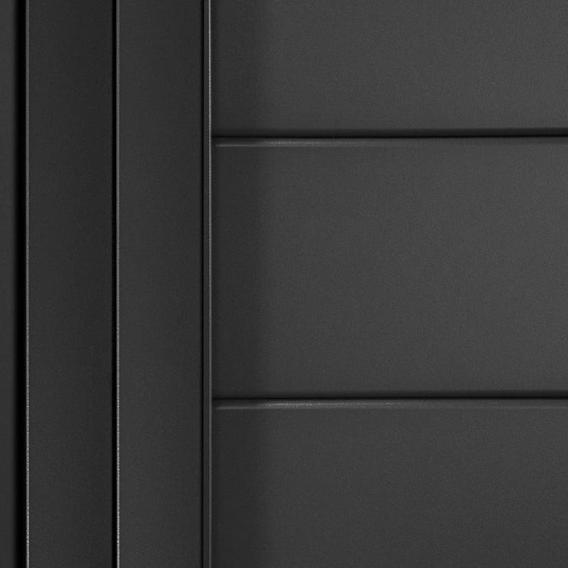 Luxi Living Tongue and Groove Privacy Screen for Tasman Wall Mounted Pergola - closeup image of the pergola.
