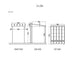 Luxi Living Urban Wall Mounted Patio Cover - 3x3m plan views