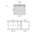 Luxi Living Urban Wall Mounted Patio Cover - 6x4m plan views