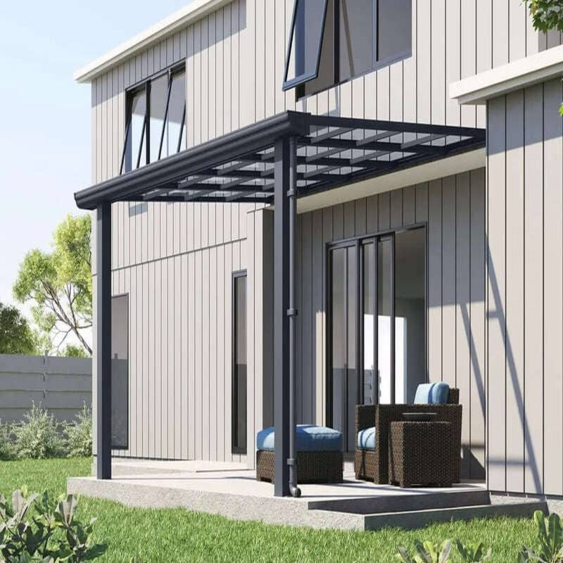 Luxi Living Urban Wall Mounted Patio Cover - grey mounted patio