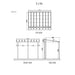 Luxi Living Urban Wall Mounted Patio Cover - 5x3m plan views
