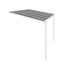 Luxi Living Urban Wall Mounted Patio Cover - white patio on white background