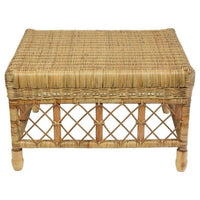 Mandalay Lattice Ottoman Front View