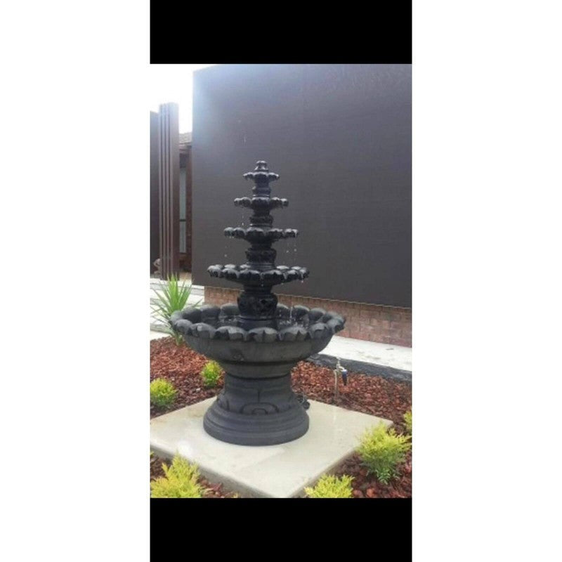 Monaco Fountain Charcoal Self Contained Landscape