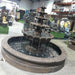 Monaco Fountain grey with surrounding angle view