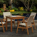 Flinders Wicker Chairs around Montego square table outside