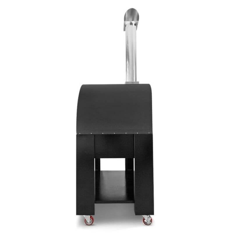 Napoli Campagna 1100 Pizza Oven Black side with stand