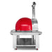 Napoli Capri Junior 900 Pizza Oven Red side with stand