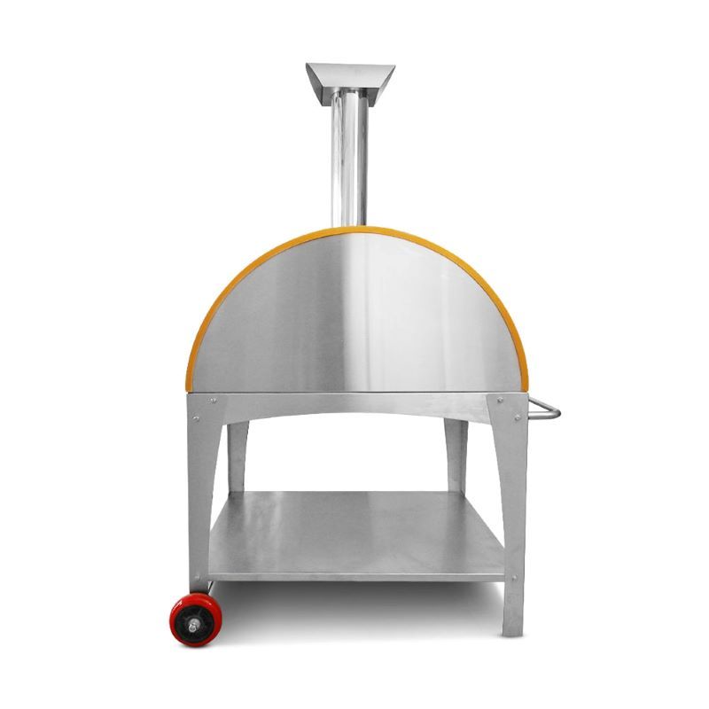 Napoli Vesuvio 650 PizzaOven yellow back view