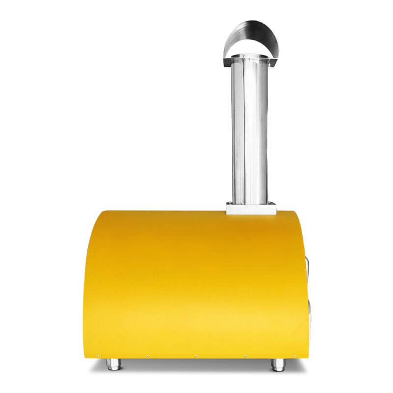 Napoli Vesuvio 800 Pizza Oven Yellow Side view