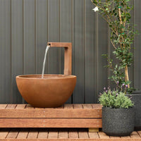 Northcote Pottery Patio Spout Pond Iron Rust