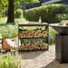 OFYR Wood Storage Dressoir With Teak Wood Tabletop Black