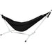 Pacific Hammocks 10ft White Universal Steel Hammock Stand And Authentic Double Clasico Hammock in Midnight