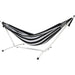 Pacific Hammocks 10ft White Universal Steel Hammock Stand And Authentic Double Vichy Hammock in Binario