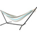 Pacific Hammocks 10ft BlackUniversal Steel Hammock Stand And Authentic Double Raya Hammock in Ocean Storm