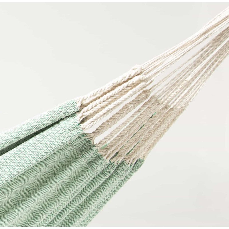 Pacific Hammocks Authentic Double Clasico Hammock in Eucalyptus Stitch Close Up