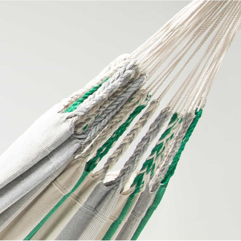 Pacific Hammocks Authentic Double Raya Hammock In Forest Ridge Stitch Close up