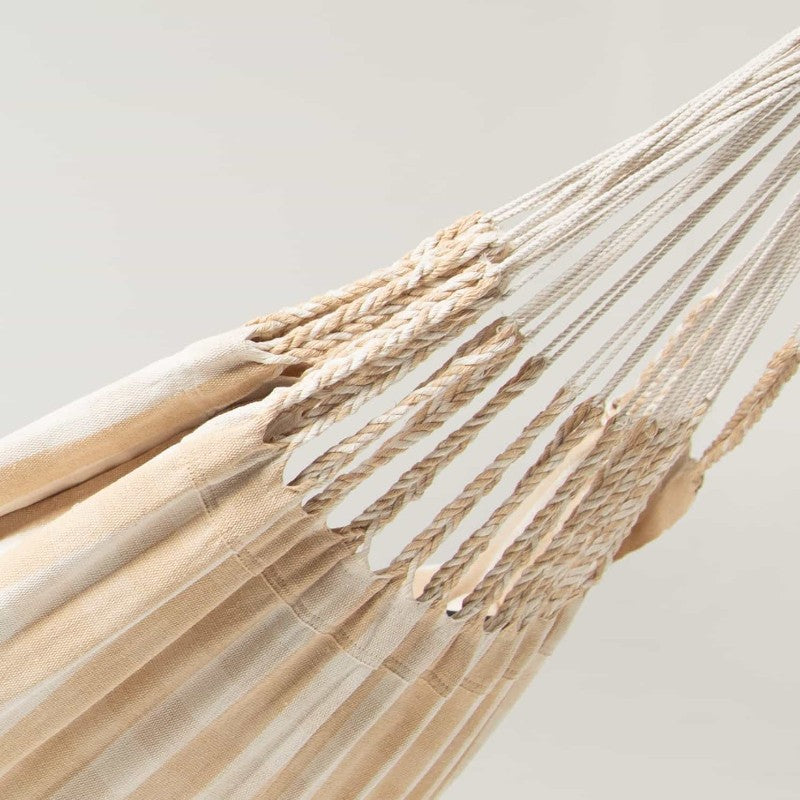 Pacific Hammocks Authentic Double Vichy Hammock In Sand Stitch Close up