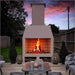 Perisher Free Standing Fireplace outdoors front view