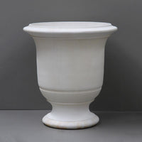Pietro Stoneware Plain Anduze Style Urn Aged Limestone