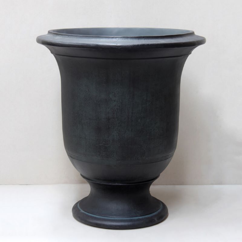 Pietro Stoneware Plain Anduze Style Urn Real Bronze