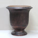 Pietro Stoneware Striated Anduze Style Urn Dark Copper