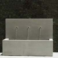 Pietro Stoneware Three Spout Fountain Weathered Zinc