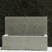 Pietro Stoneware Three Spout Fountain Weathered Zinc