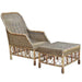 Plantation Lattice Ottoman displayed with Plantation Lattice Chair