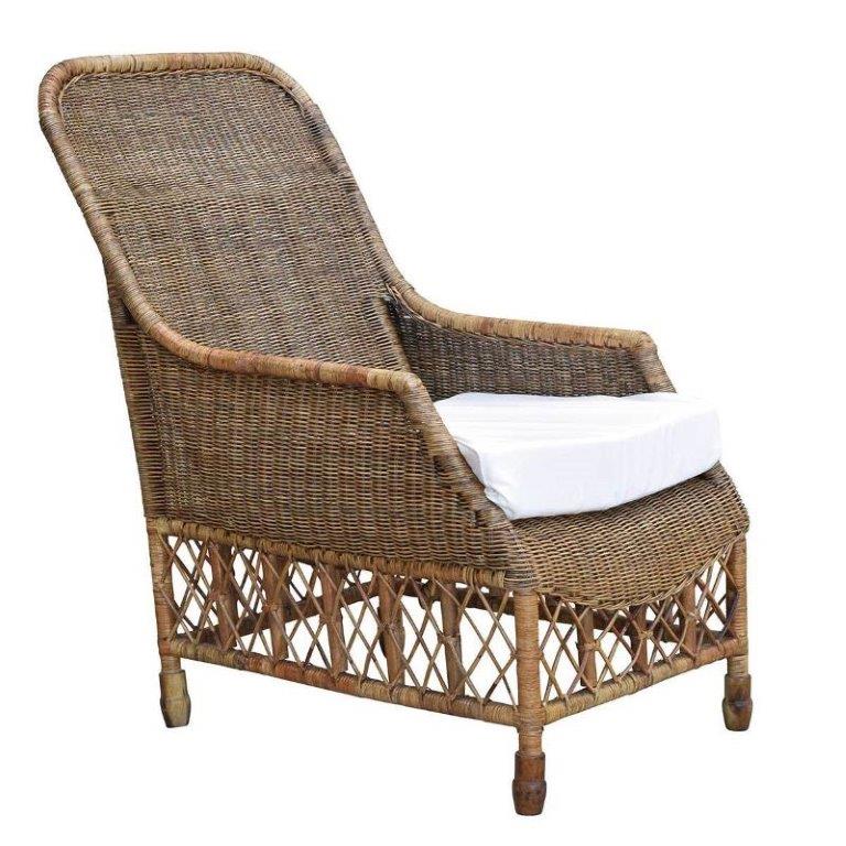 Plantation Lattice Chair with cushion