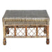 Plantation Lattice Ottoman front view