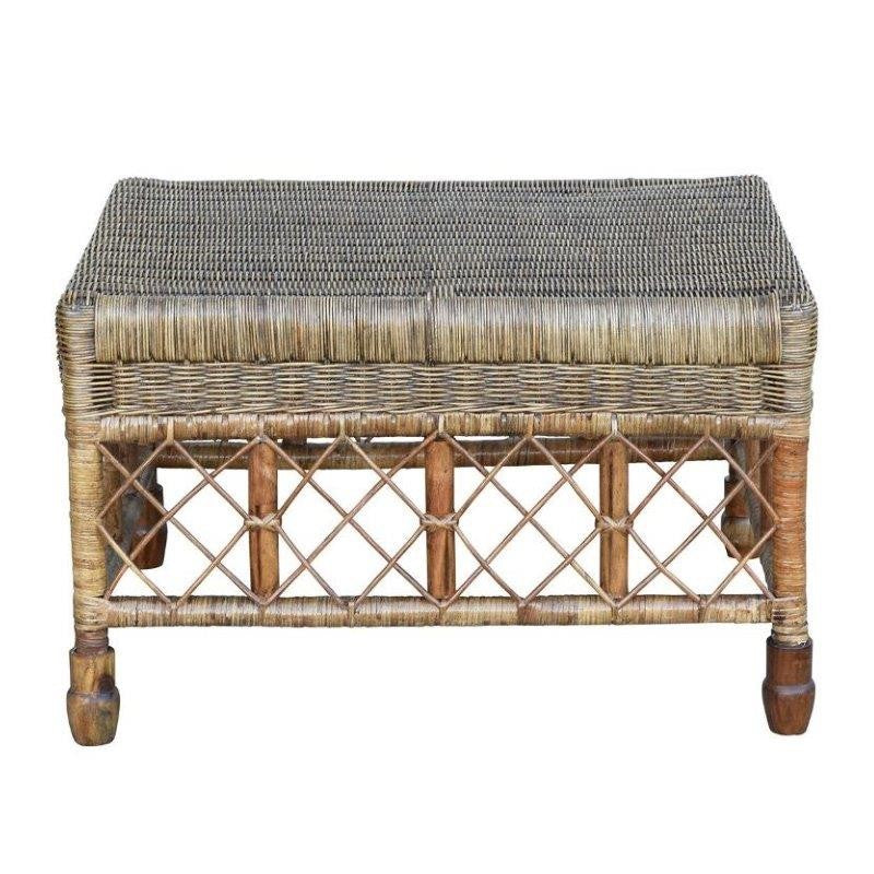 Plantation Lattice Ottoman