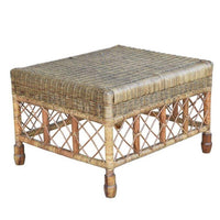 Plantation Lattice Ottoman angle view