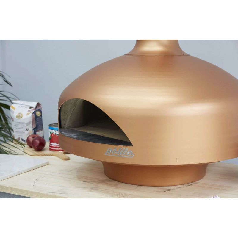 Polito Giotto Wood Fire-Oven Copper closeup