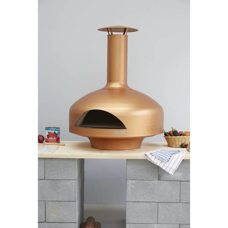 Polito Giotto Wood Fire Oven Copper