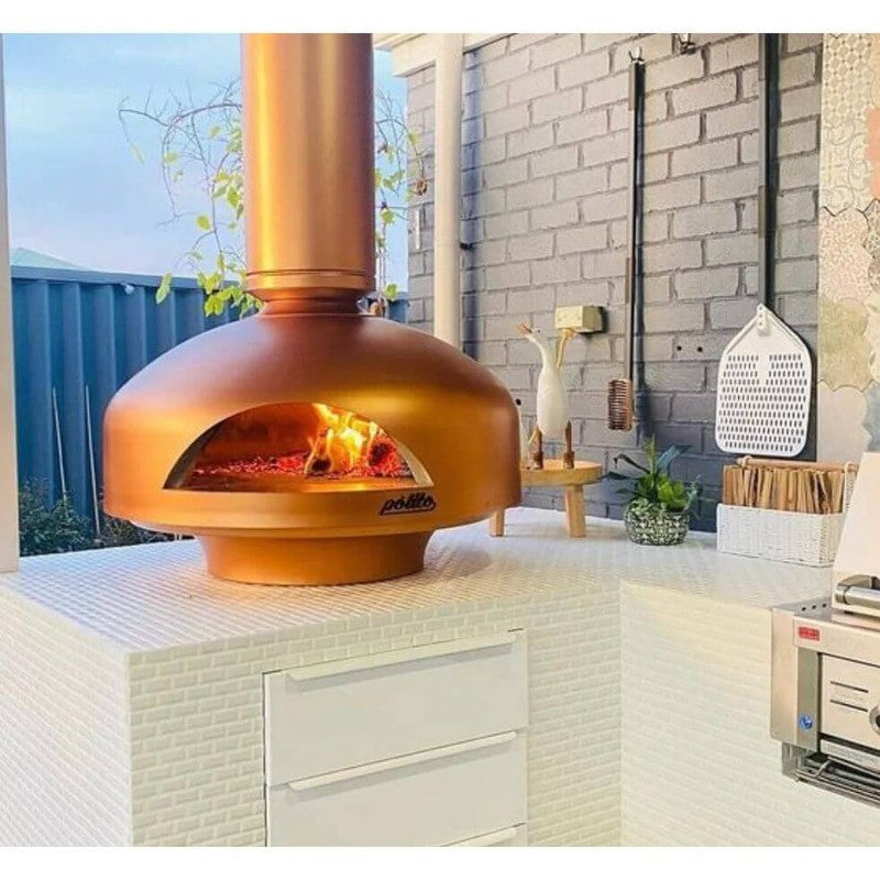 Polito Giotto Wood FireOven Copper Lifestyle