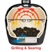 Primo Ceramic Grills Oval Junior Charcoal All-In-One Grill searing image