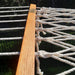 Resort King Polyester Rope Hammock Cream Close up on Edge