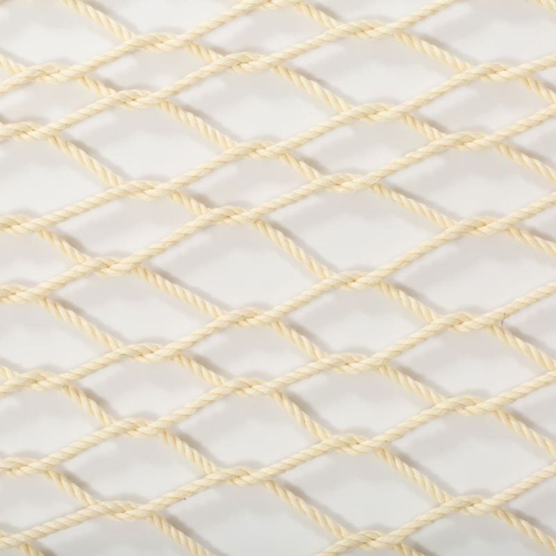 Resort King Polyester Rope Hammock Cream  Close up