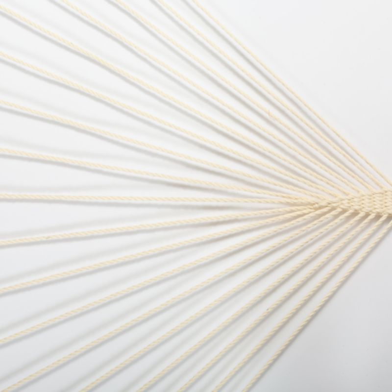 Resort King Polyester Rope Hammock Cream