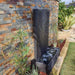 Ripple Wall Fountain Charcoal Lifestyle