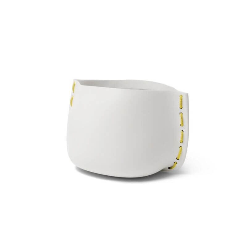 Stitch 100 Concrete Planter Stone Yellow