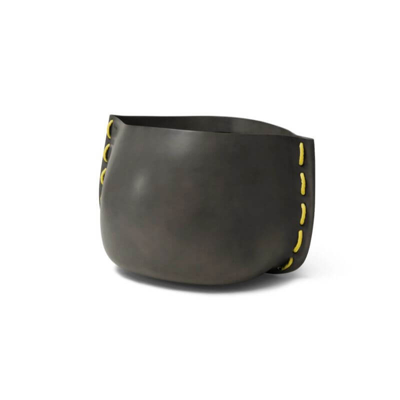 Stitch 125 Concrete Planter Natural Yellow