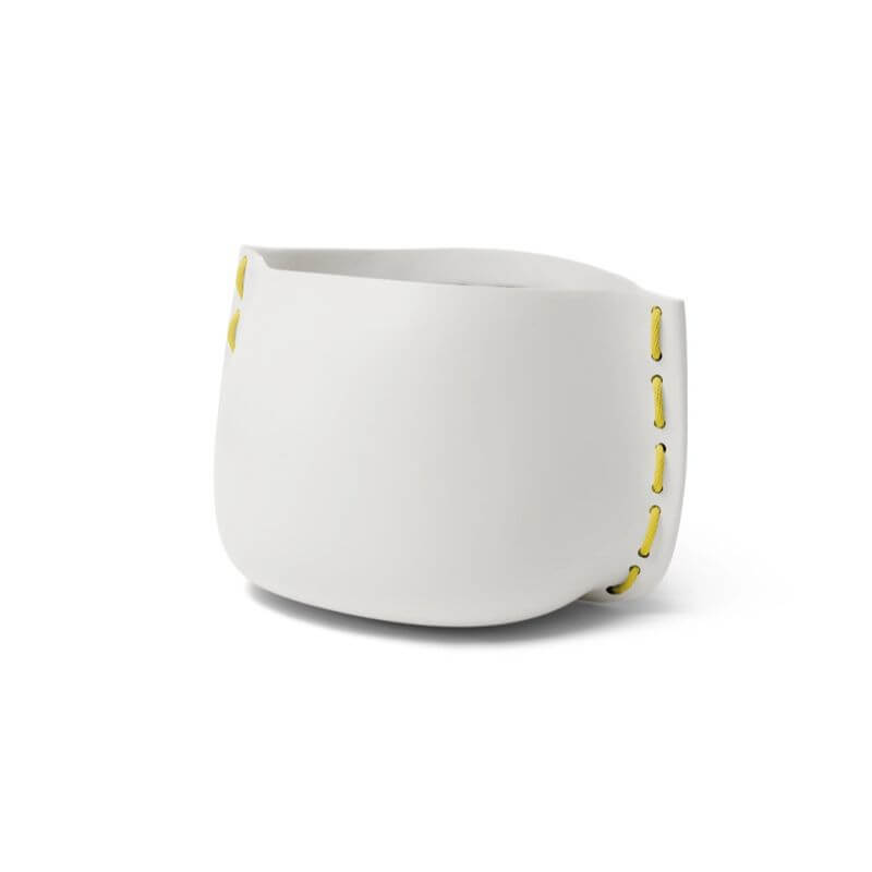 Stitch 125 Concrete Planter Stone Yellow